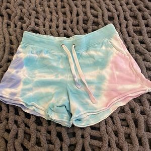 tie-dye sweatshorts